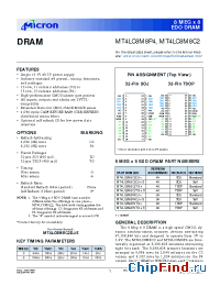 Datasheet MT4LC8M8C2TG-5 manufacturer Micron
