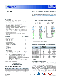 Datasheet MT4LC8M8C2TG-6 manufacturer Micron