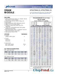 Datasheet MT4LDT464 manufacturer Micron