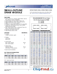 Datasheet MT4LDT464HX manufacturer Micron