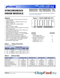 Datasheet MT4LSDT1632U manufacturer Micron