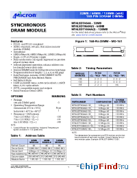 Datasheet MT4LSDT1664AG-13E_ manufacturer Micron