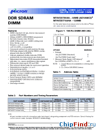Datasheet MT4VDDT1664AY-40B__ manufacturer Micron