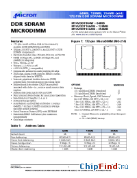 Datasheet MT4VDDT1664WG-202__ manufacturer Micron