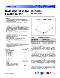 Datasheet MT54W2MH8JF-xx manufacturer Micron