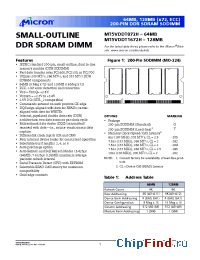 Datasheet MT5VDDT1672HY-26A__ manufacturer Micron