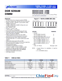 Datasheet MT8VDDT1664AG-265__ manufacturer Micron