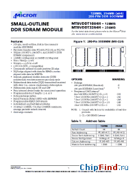 Datasheet MT8VDDT1664HY-202__ manufacturer Micron