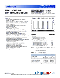 Datasheet MT8VDDT1664HY-265__ производства Micron