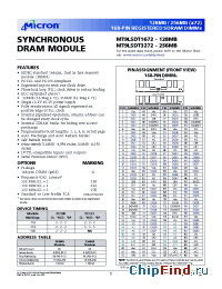 Datasheet MT9LSDT1672G-133__ manufacturer Micron