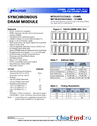 Datasheet MT9LSDT3272AIY-133_ manufacturer Micron