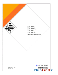 Datasheet CCU3001-I manufacturer Micronas