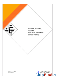 Datasheet HAL560SF-K производства Micronas