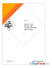 Datasheet HAL584SF-K manufacturer Micronas