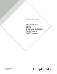 Datasheet SDA9380-B21 manufacturer Micronas