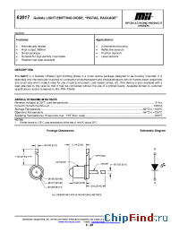 Datasheet 62017-X0X manufacturer Micropac