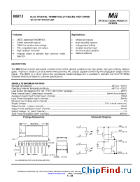 Datasheet 66013-001 manufacturer Micropac