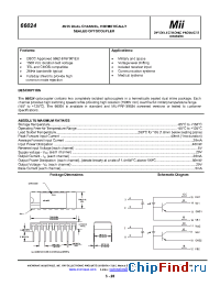 Datasheet 66024 manufacturer Micropac