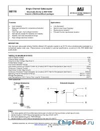 Datasheet 66116-003B manufacturer Micropac