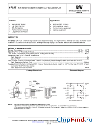 Datasheet 67025-001 manufacturer Micropac