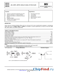 Datasheet JAN4N22A manufacturer Micropac