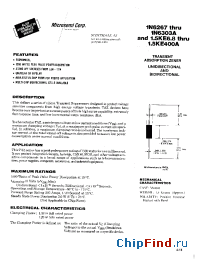 Datasheet 1.5KE12 производства Microsemi