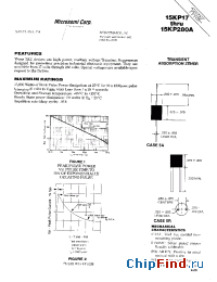 Datasheet 15KP160A manufacturer Microsemi