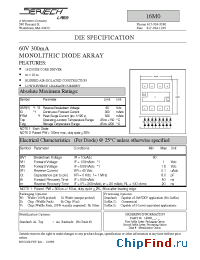 Datasheet 16M0X manufacturer Microsemi