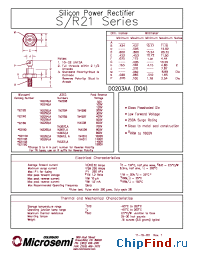 Datasheet 1N2246 manufacturer Microsemi