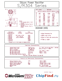 Datasheet 1N2286R manufacturer Microsemi