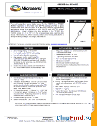 Datasheet 1N3018CUR-1 manufacturer Microsemi