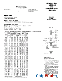 Datasheet 1N3319RA производства Microsemi
