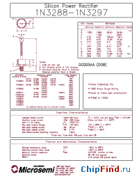 Datasheet 1N3974 производства Microsemi