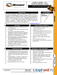 Datasheet 1N4370-1 manufacturer Microsemi