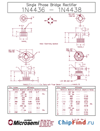 Datasheet 1N4436 manufacturer Microsemi