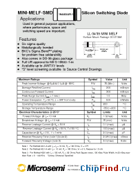 Datasheet 1N4454UR-1 производства Microsemi