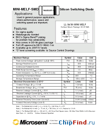 Datasheet 1N4454UR-1 manufacturer Microsemi