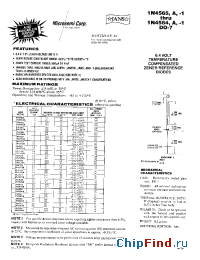 Datasheet 1N4566A manufacturer Microsemi