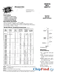 Datasheet 1N4679 manufacturer Microsemi