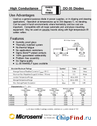 Datasheet 1N485B производства Microsemi