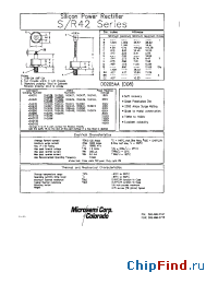 Datasheet 1N4878 производства Microsemi