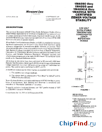 Datasheet 1N4891 manufacturer Microsemi