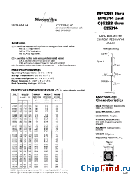 Datasheet 1N5290 manufacturer Microsemi