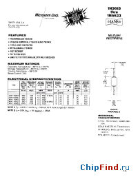 Datasheet 1N5615US manufacturer Microsemi