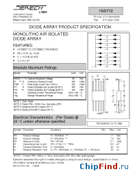 Datasheet 1N5772 manufacturer Microsemi