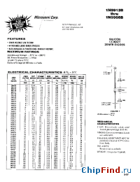 Datasheet 1N5913B manufacturer Microsemi