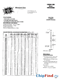 Datasheet 1N5914 manufacturer Microsemi