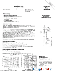 Datasheet 1N6037A manufacturer Microsemi
