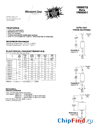 Datasheet 1N6073 manufacturer Microsemi