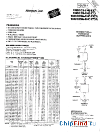 Datasheet 1N6103-1N6137 manufacturer Microsemi